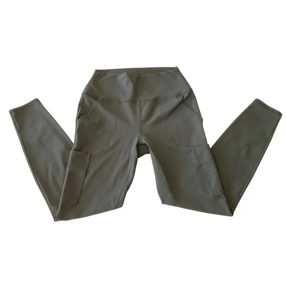 Avalanche Outdoor Supply Co Womens Cargo Leggings Black High Rise - Picture 1 of 11